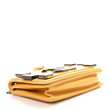 Chanel Lambskin Horizontal Boy Brick Flap Yellow 4 of 11