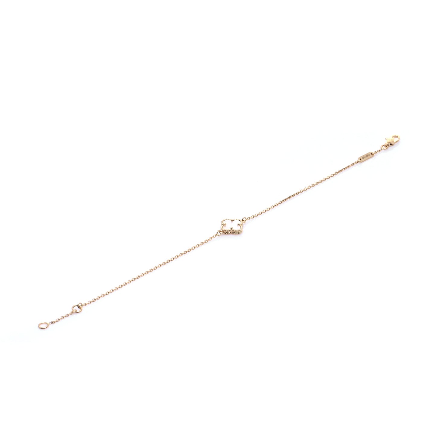 18K Yellow Gold Mother of Pearl Sweet Alhambra Bracelet