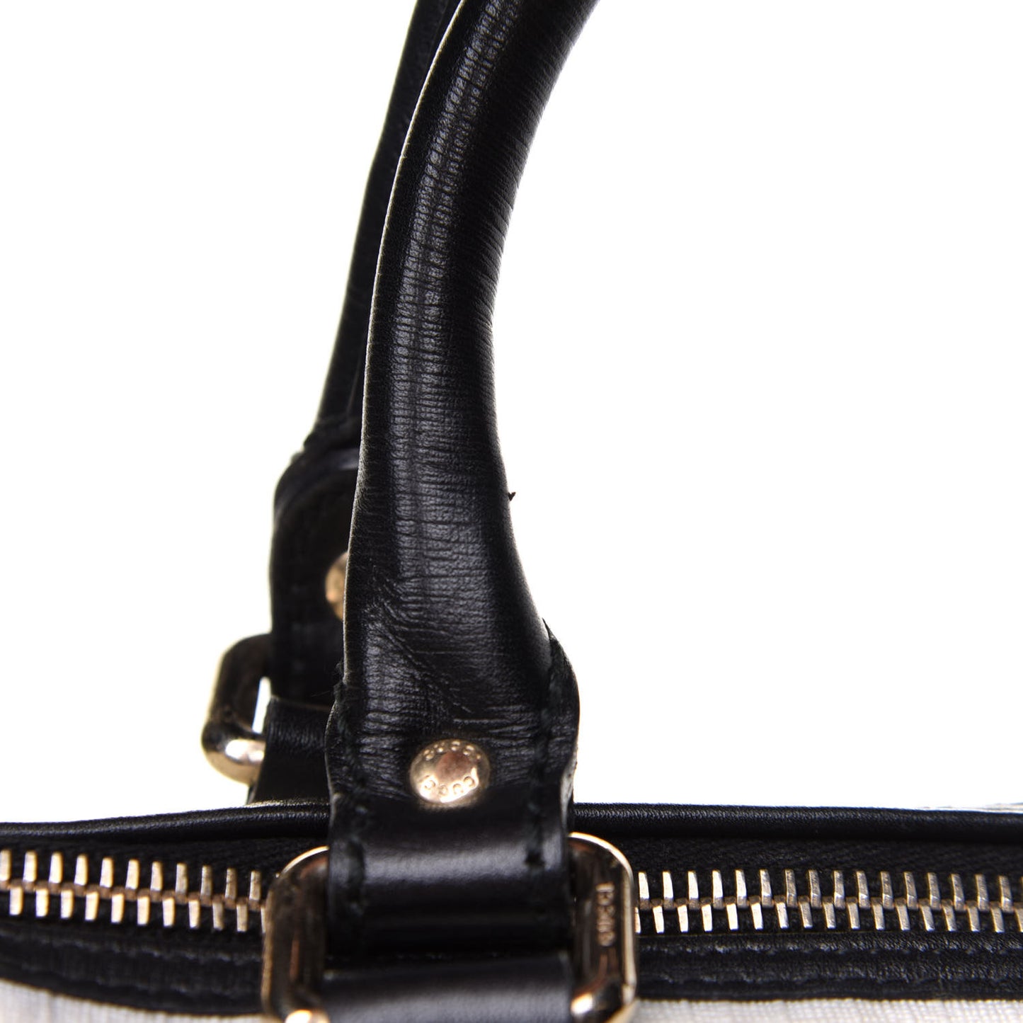 GG Plus Monogram Medium Joy Boston White Black