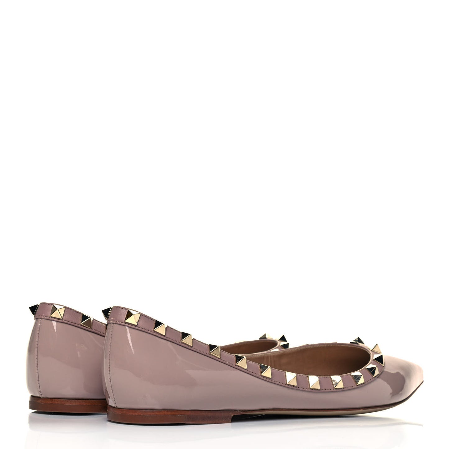 Patent Rockstud Ballerina Flats 39.5 Poudre