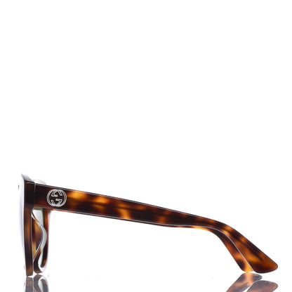 Gucci Round GG Sunglasses GG0028SA Tortoise 2 of 7