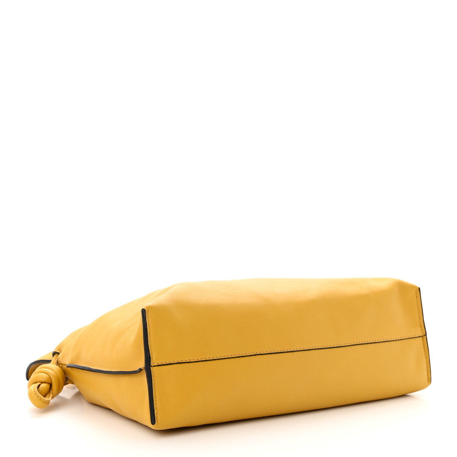 Loewe Calfskin Flamenco Knot Bag Mustard 4 of 10