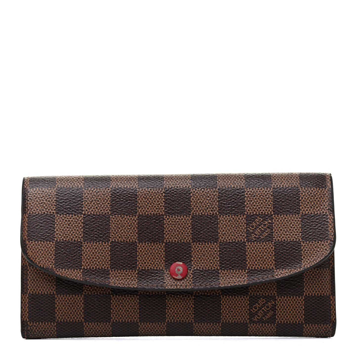 Damier Ebene Emilie Wallet Red
