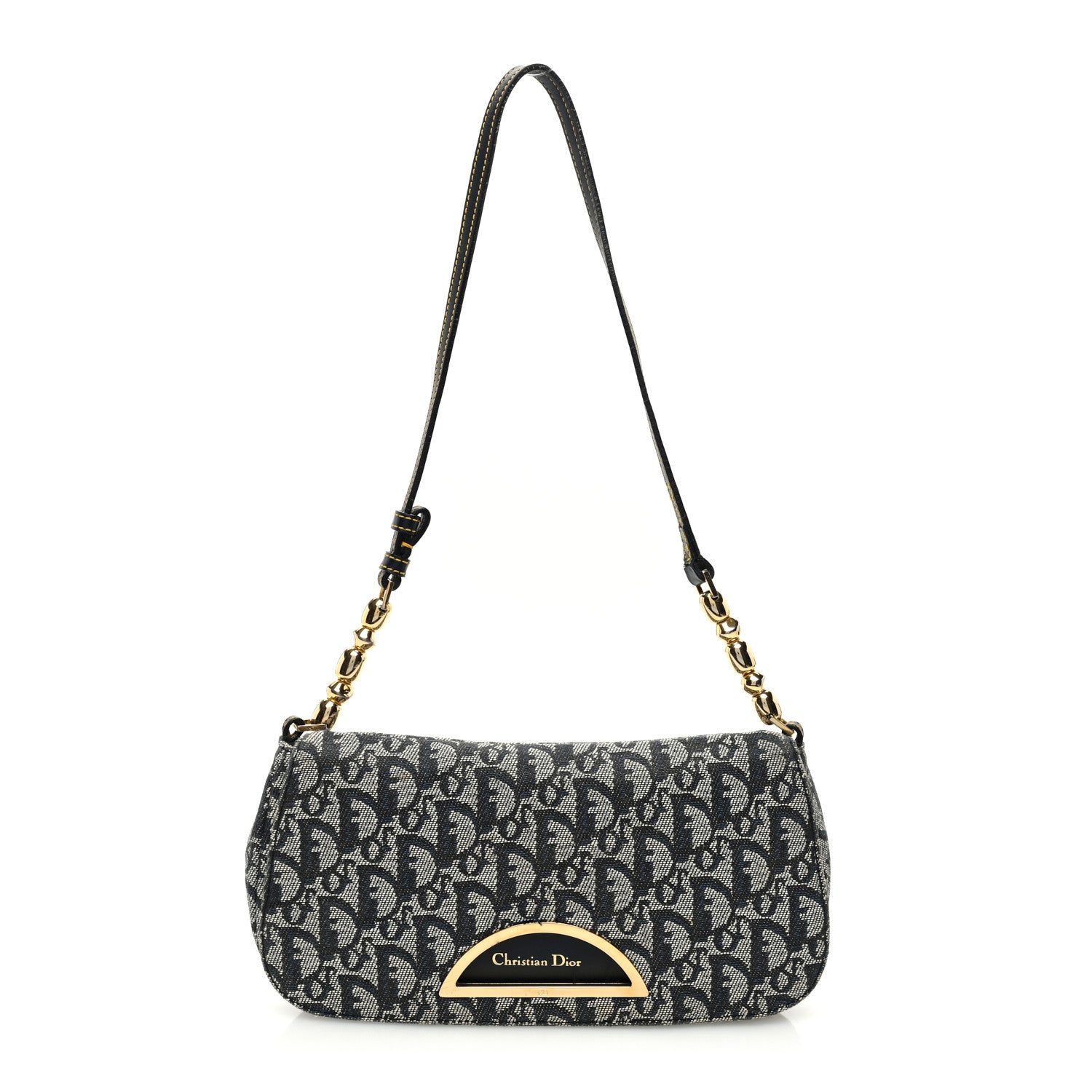 Christian Dior Monogram Malice Shoulder Bag Dark Blue 1 of 10