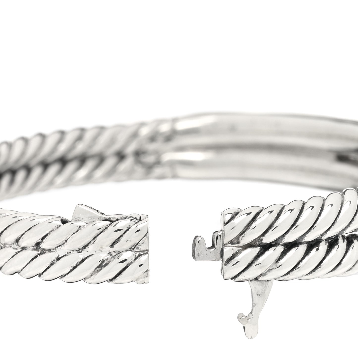 Sterling Silver 18K Yellow Gold Single Loop Labyrinth Bracelet