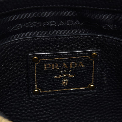 Prada Vitello Daino Tote Nero Black 7 of 13