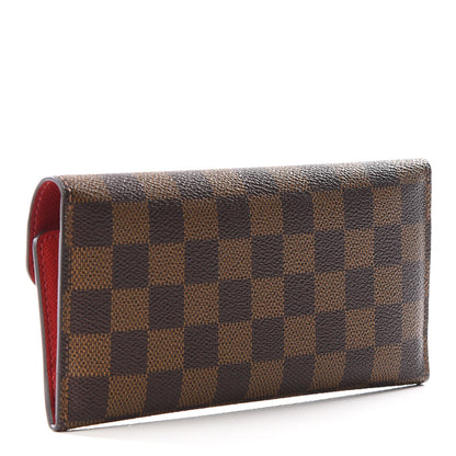 Louis Vuitton Damier Ebene Josephine Wallet Red 2 of 11