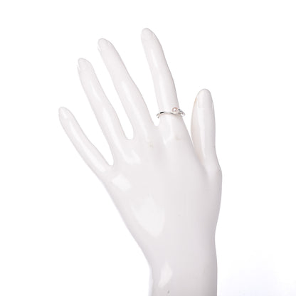 Mikimoto 18K White Gold Diamond Akoya Pearl 4.5mm Band Ring 50 5.5 2 of 6