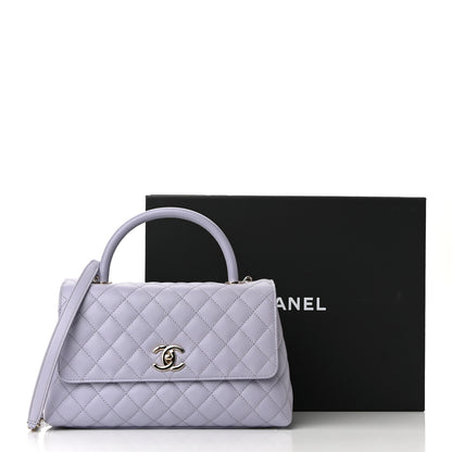 Chanel Caviar Quilted Small Coco Handle Flap Light Purple 11 of 11
