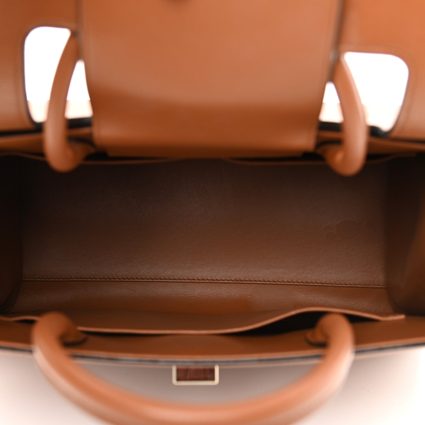 Smooth Calfskin Medium Diorever Flap Brown