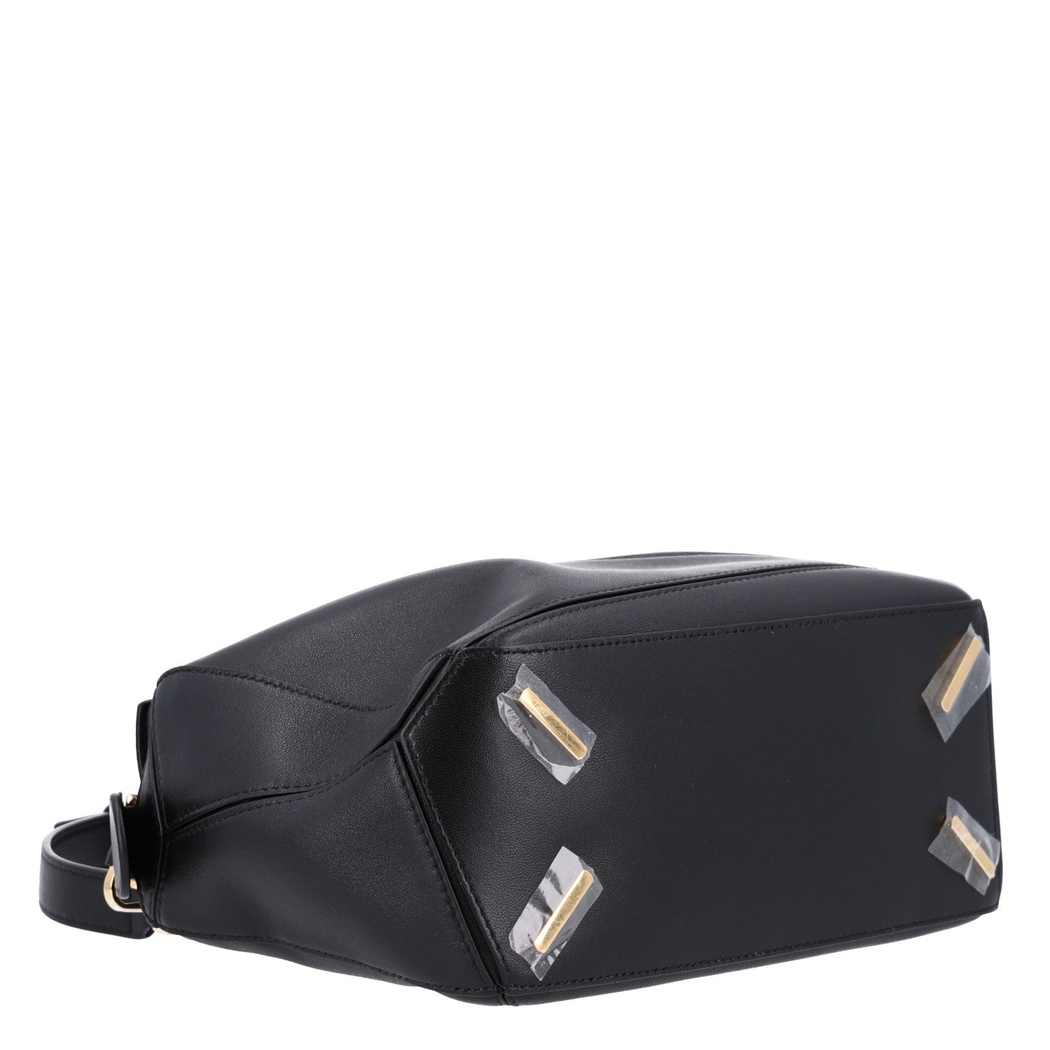 Loewe Nappa Lambskin Small Featherlight Puzzle Bag Black 4 of 10