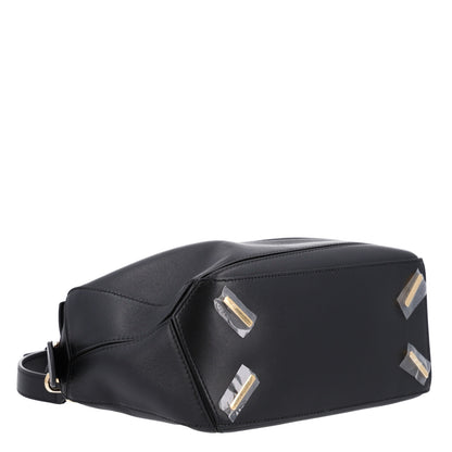 Loewe Nappa Lambskin Small Featherlight Puzzle Bag Black 4 of 10