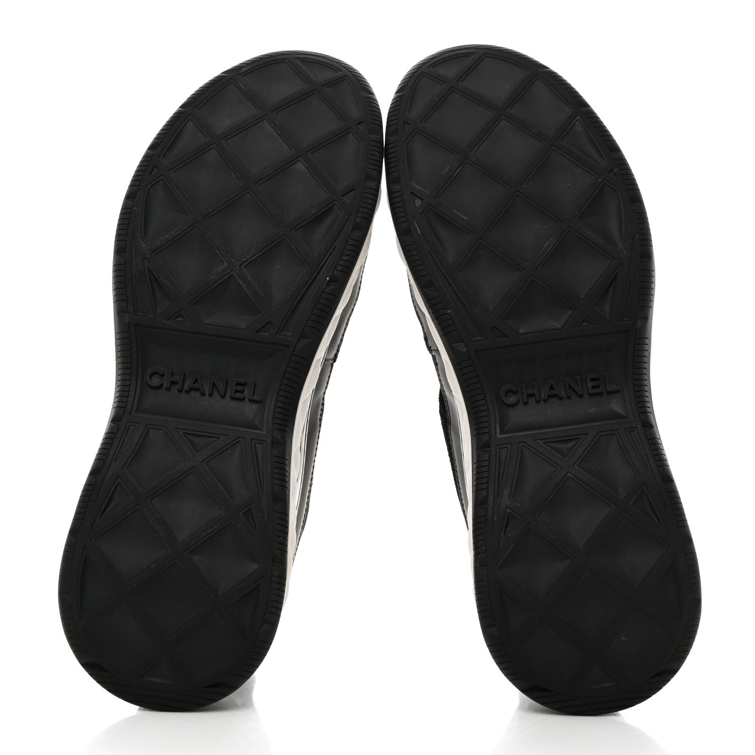 Chanel Velvet Calfskin Mixed Fibers CC Sneakers 39.5 Black 5 of 9