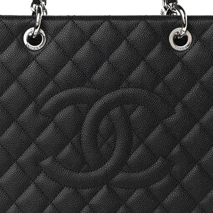 Chanel Caviar Quilted Grand Shopping Tote GST Black 8 of 10