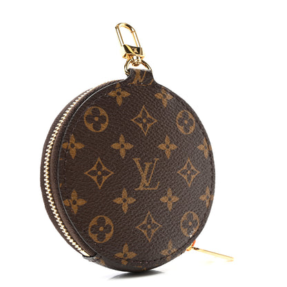 Louis Vuitton Monogram OnTheGo East West Round Coin Purse Red 3 of 6