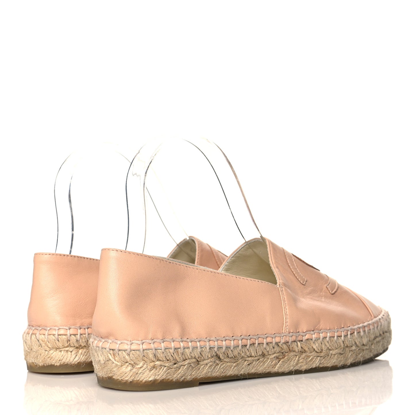 Lambskin CC Espadrilles 37 Nude