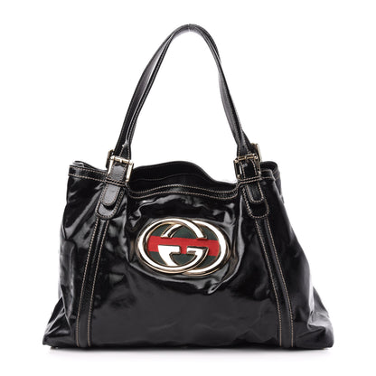 Gucci Dialux Medium Britt Tote Black 1 of 12