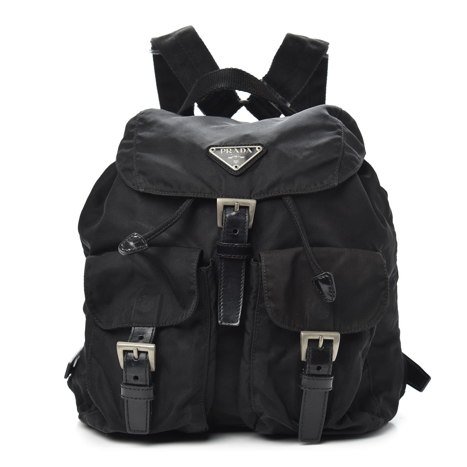 Prada Nylon Vela Medium Backpack Black 1 of 8