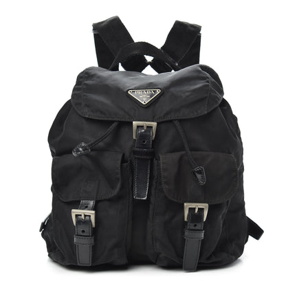 Prada Nylon Vela Medium Backpack Black 1 of 8