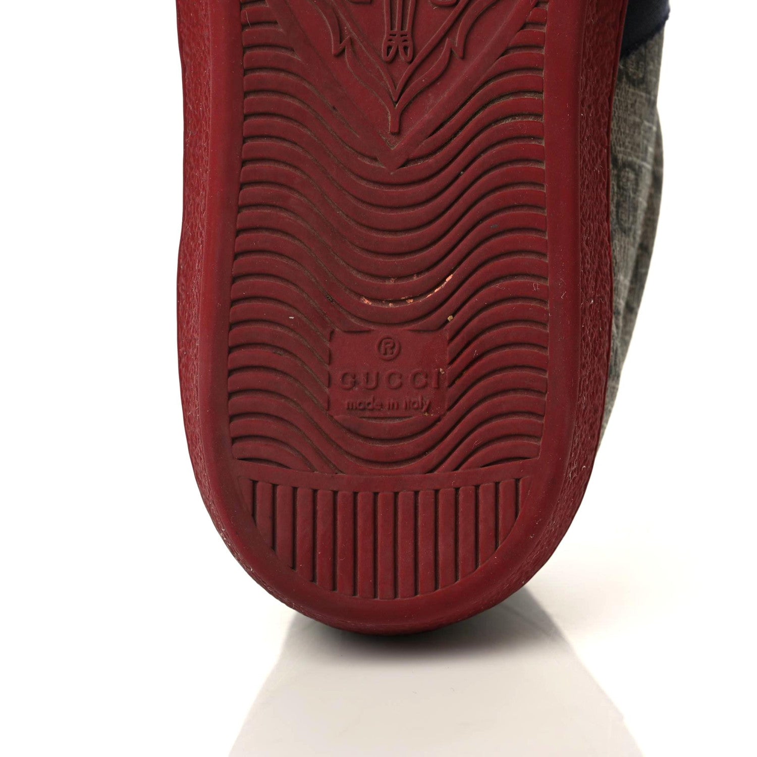 Gucci GG Supreme Monogram Ayers Web Mens New Ace Sneakers 9.5 Beige Red 7 of 9