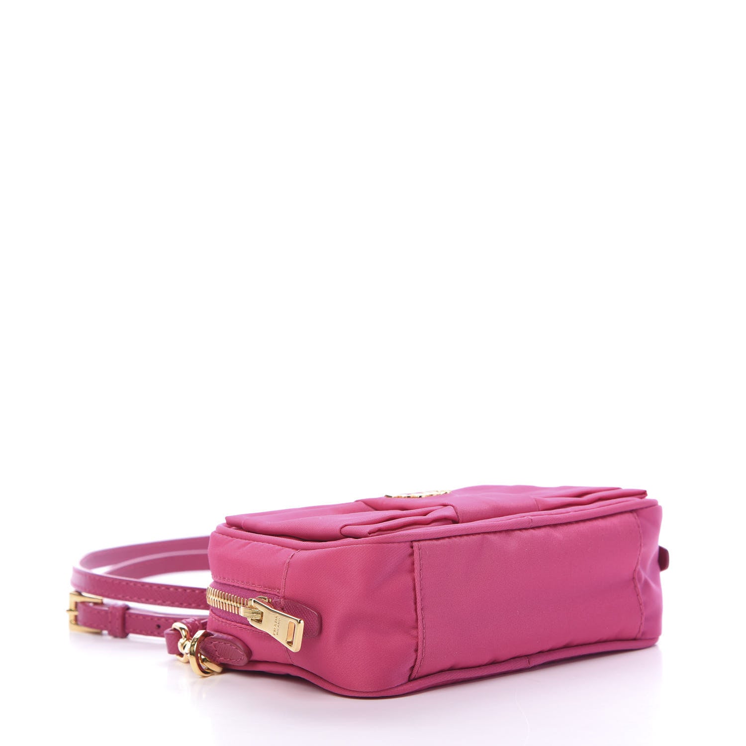Prada Tessuto Nylon Bow Camera Bag Fuxia 3 of 10