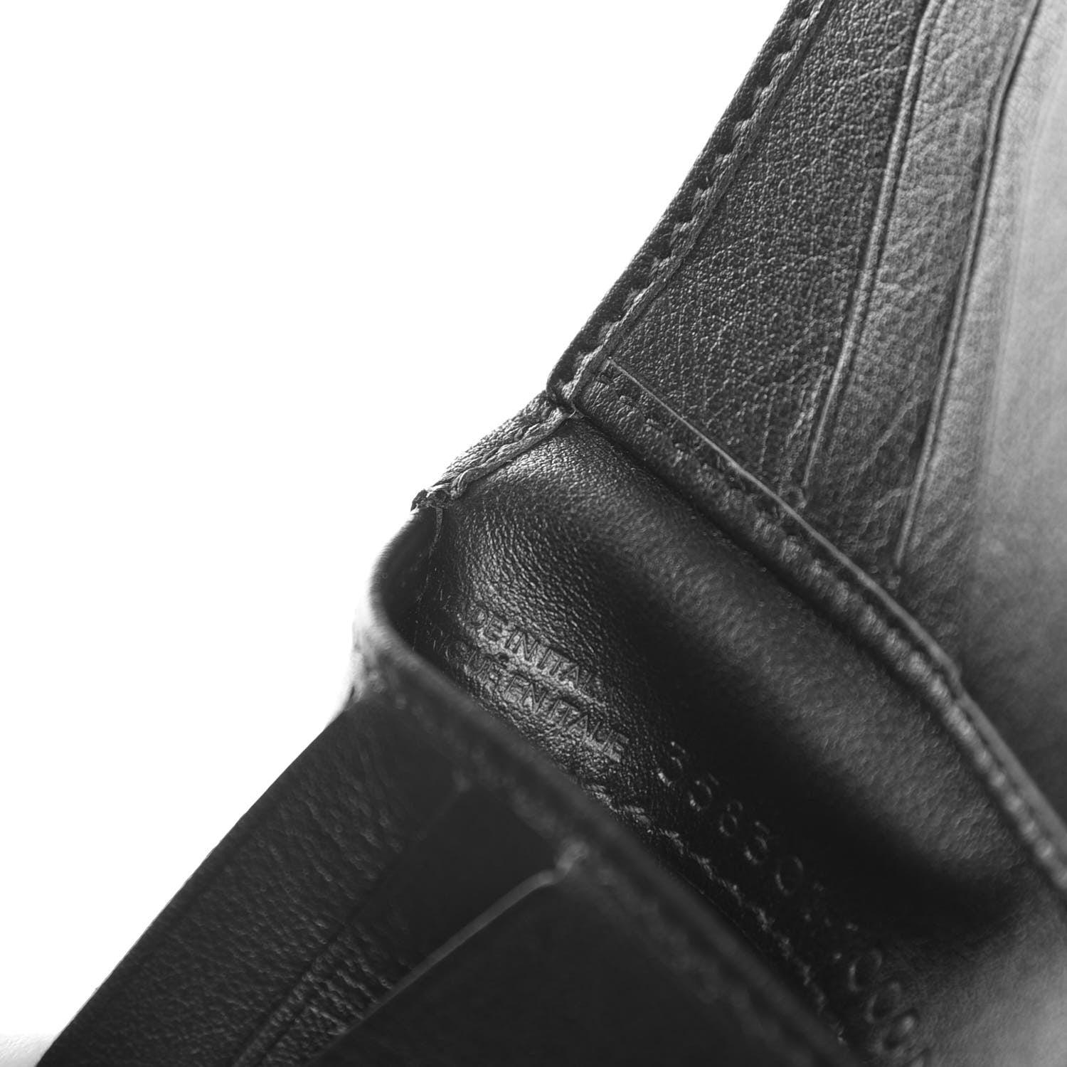 Balenciaga Grained Calfskin Phileas Square Wallet Black 7 of 9