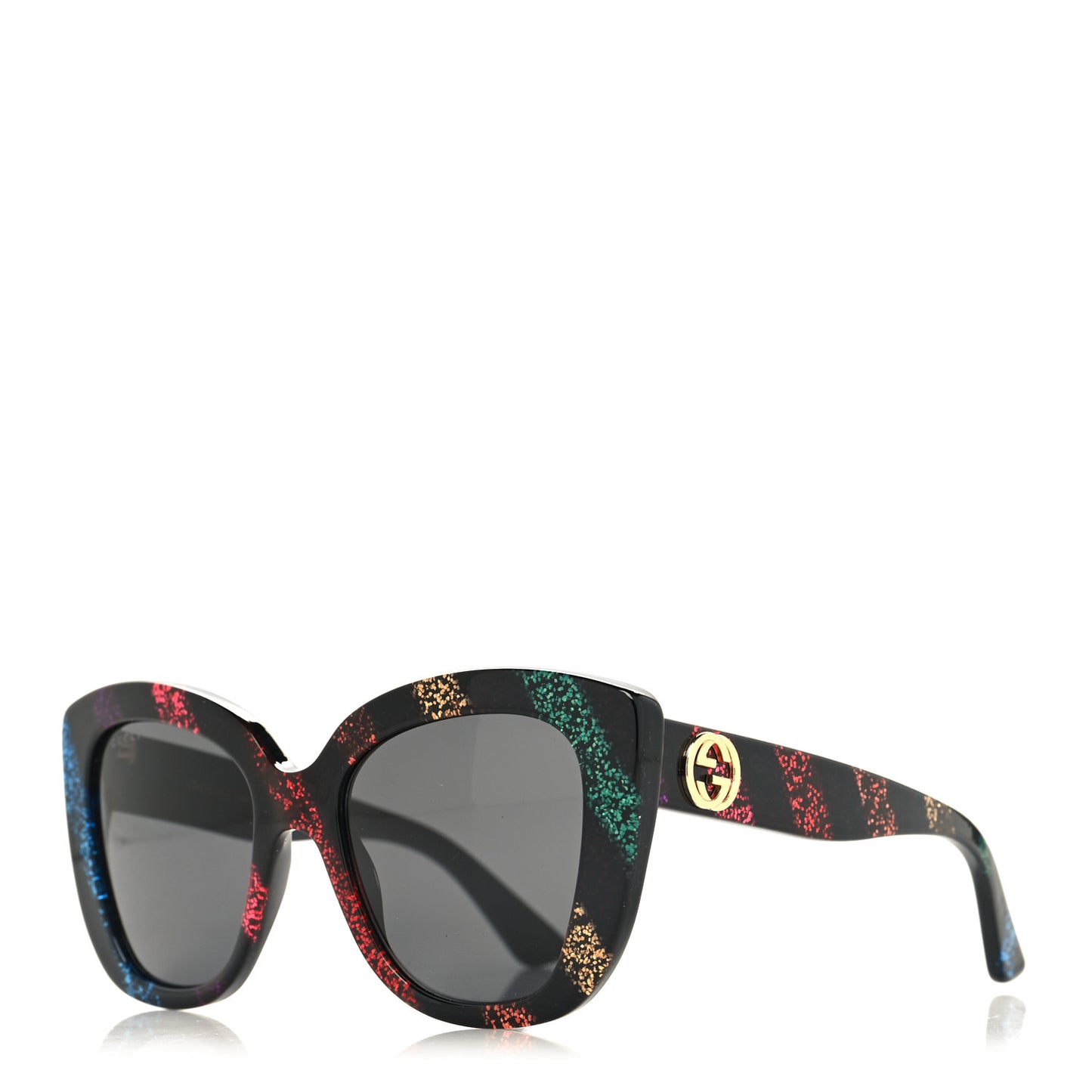 Acetate Glitter Sunglasses GG0327S Black