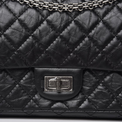Chanel Aged Calfskin Quilted 2.55 Reissue 225 Flap Black 8 of 11