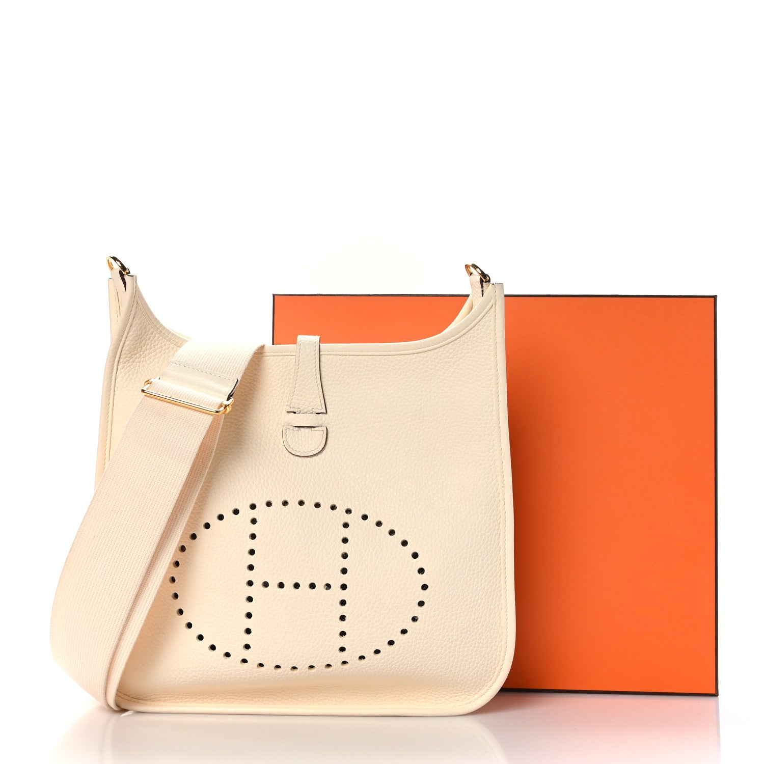 Hermes Taurillon Clemence Evelyne III PM Nata 10 of 10