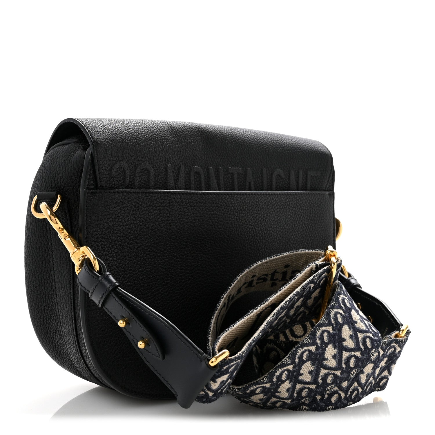 Christian Dior Grained Calfskin Large Bobby Flap Black 3 of 14