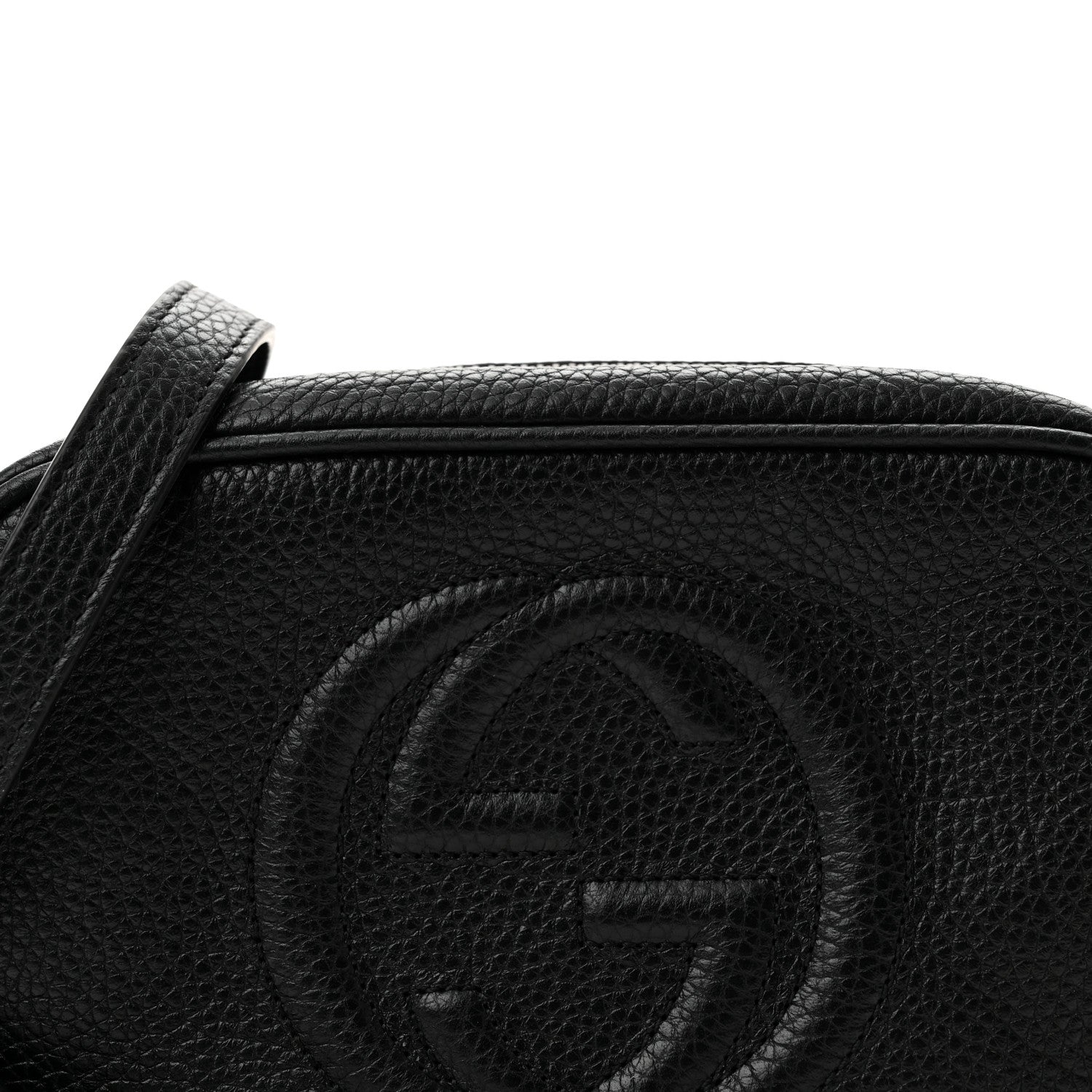 Gucci Pebbled Calfskin Mini Soho Disco Bag Black 8 of 10