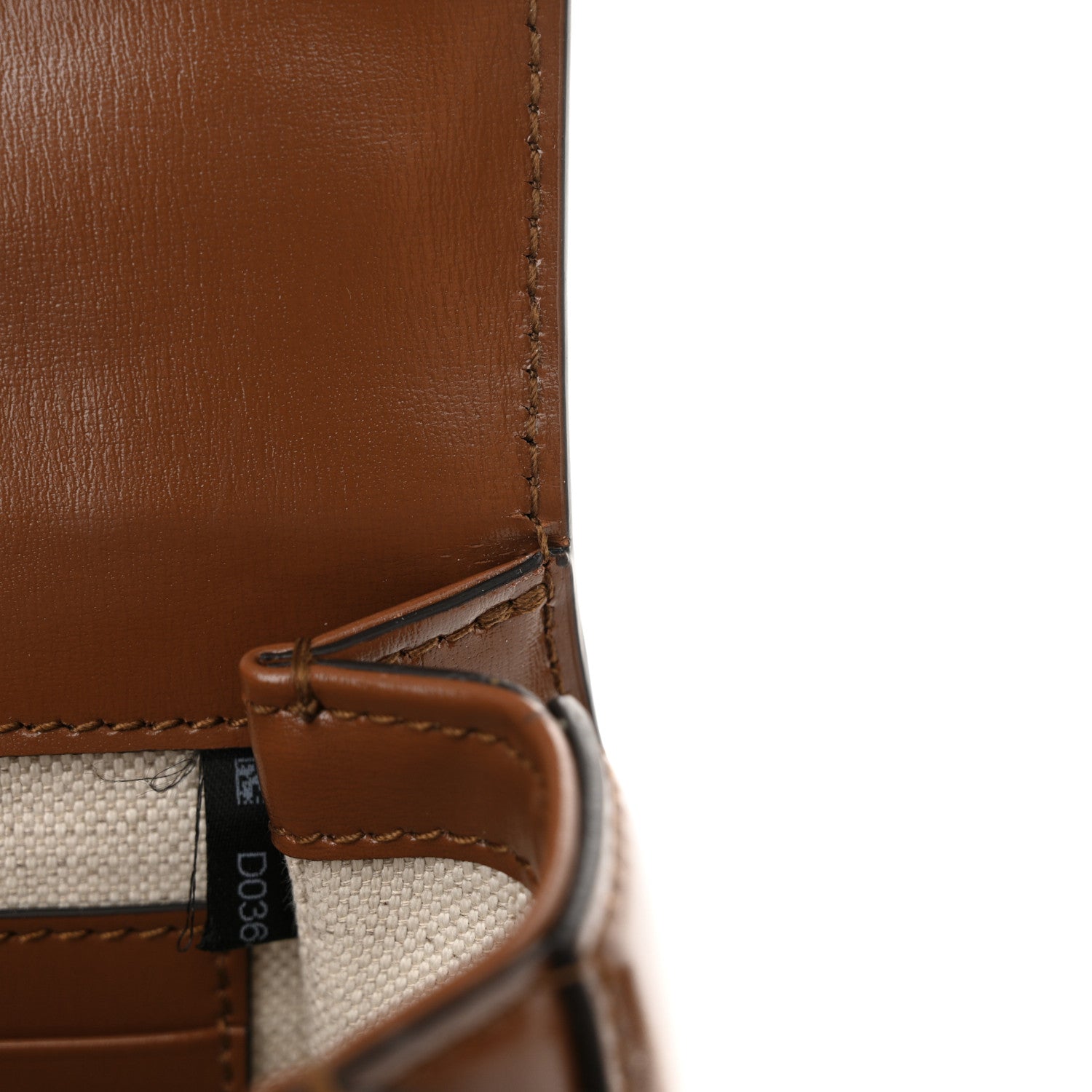 Gucci Boarded Dyana Lux Calfskin Web Mini Bamboo 1947 Top Handle Bag Brown 10 of 11