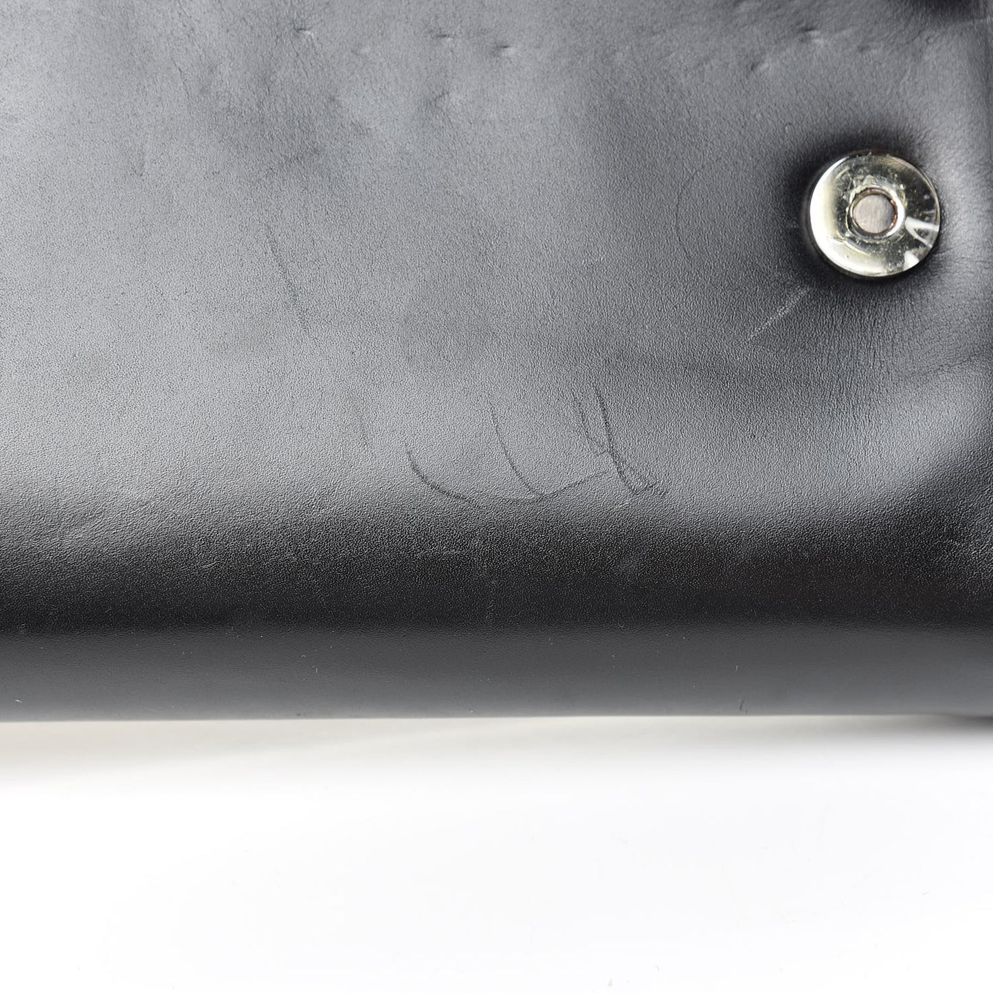 Calfskin Panama Tiger Riviera Clutch Black