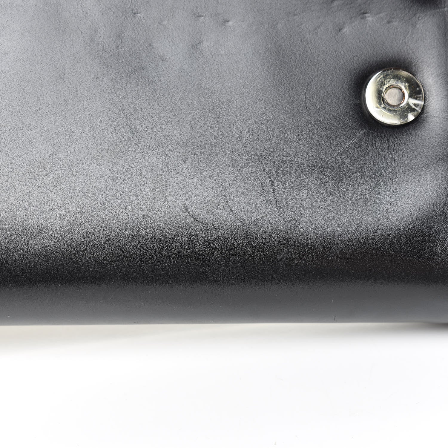 Christian Louboutin Calfskin Panama Tiger Riviera Clutch Black 13 of 17