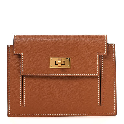 Hermes Epsom Kelly Pocket Compact Wallet Gold 1 of 10