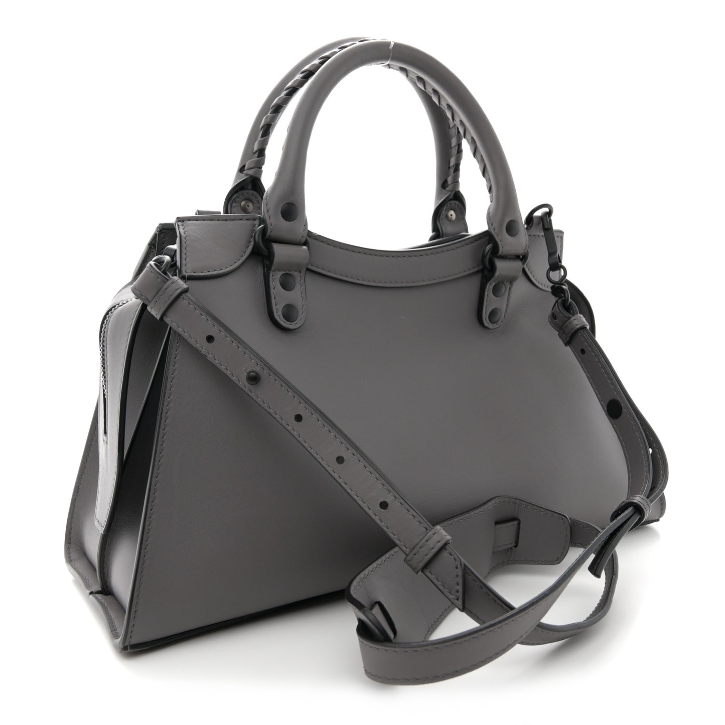 Smooth Calfskin Neo Classic Black Hardware S City Dark Grey