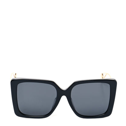 Gucci Acetate Oversize Square Frame GG0435S Sunglasses Black 2 of 6