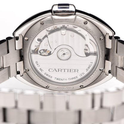 Cartier Stainless Steel 35mm Cle De Automatic Watch 6 of 7