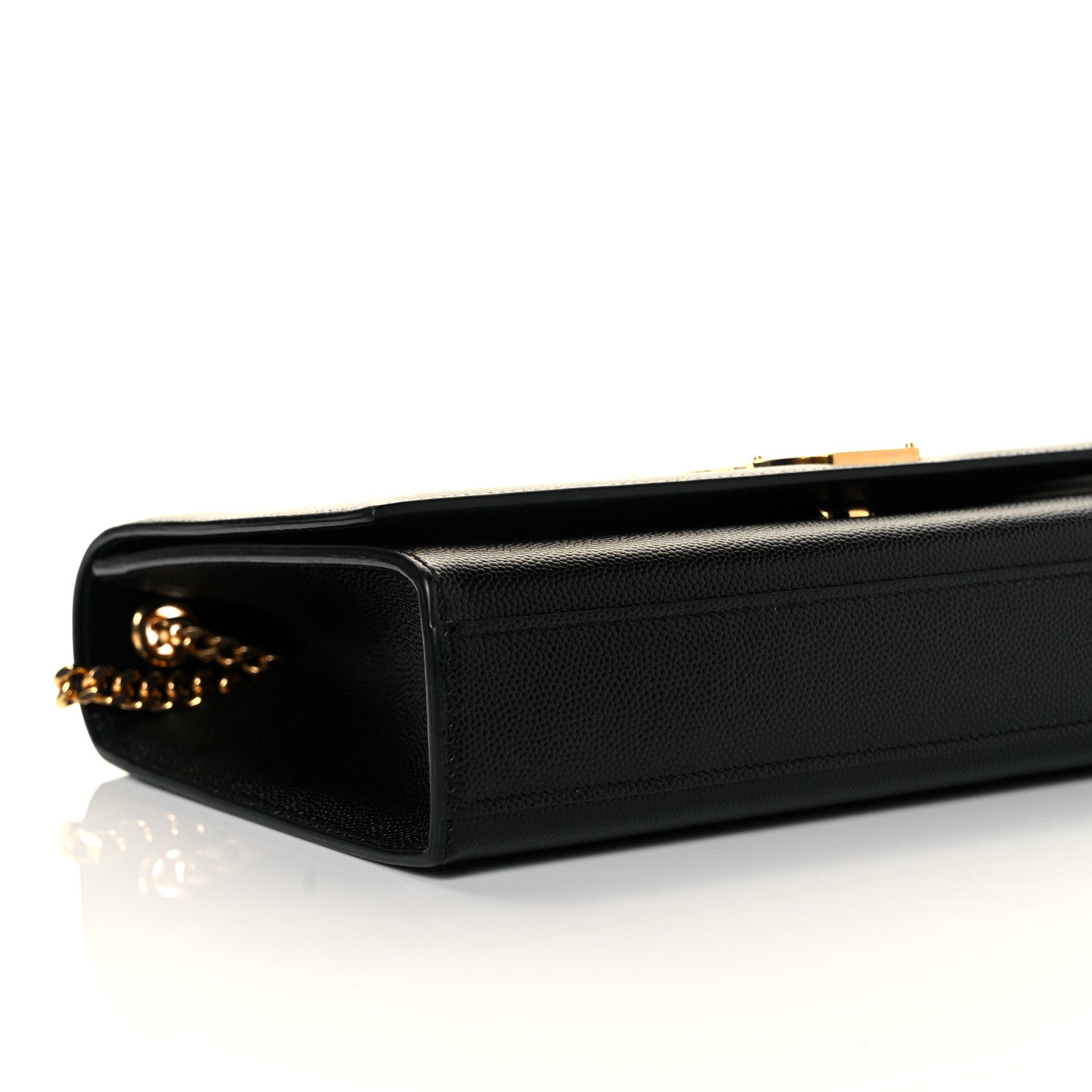Saint Laurent Grain De Poudre Medium Classic Monogram Kate Satchel Black 7 of 8