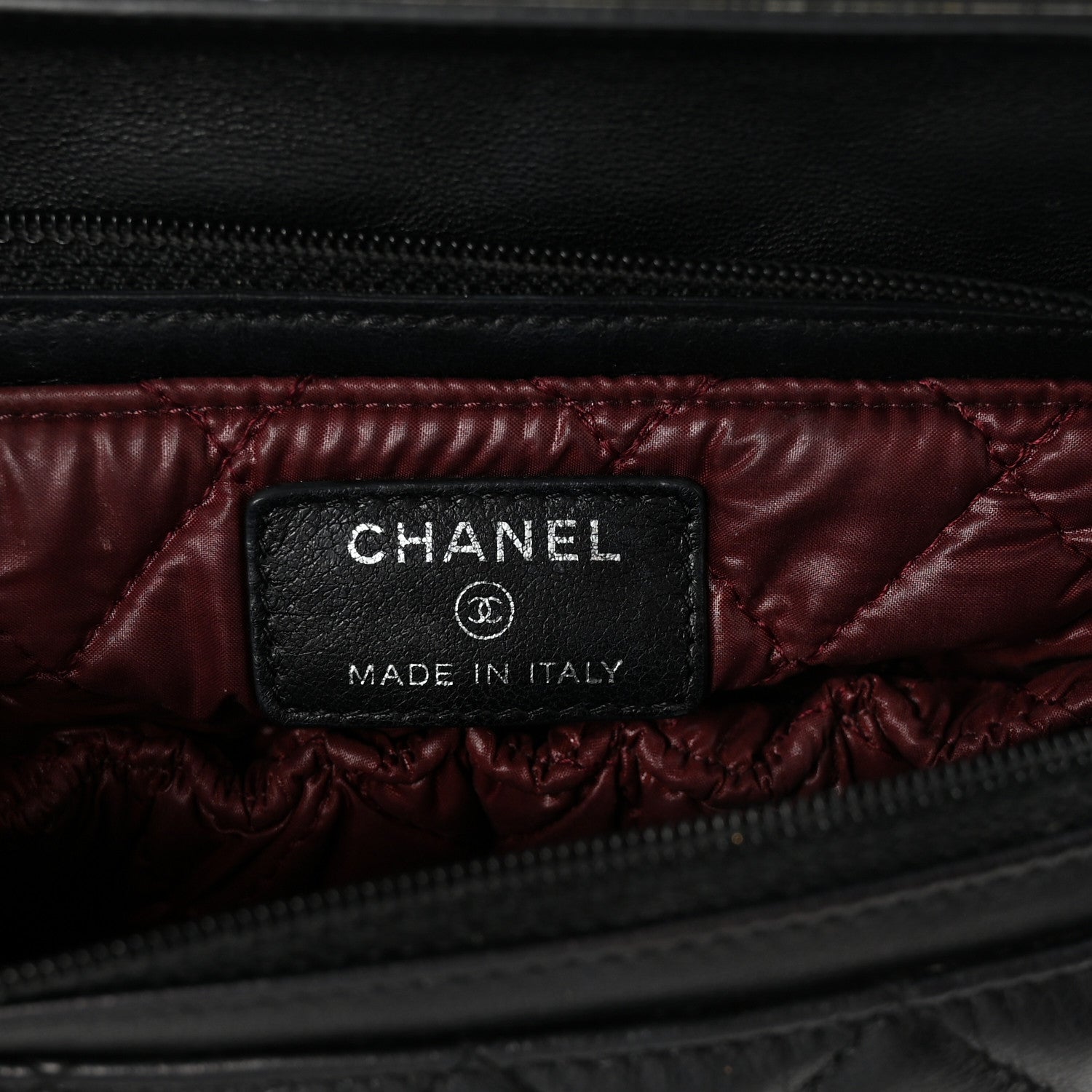 Chanel Lambskin Quilted Flap Cosmetic Case Black 6 of 7