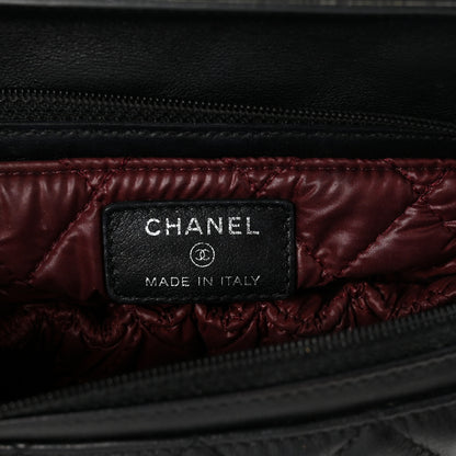 Chanel Lambskin Quilted Flap Cosmetic Case Black 6 of 7