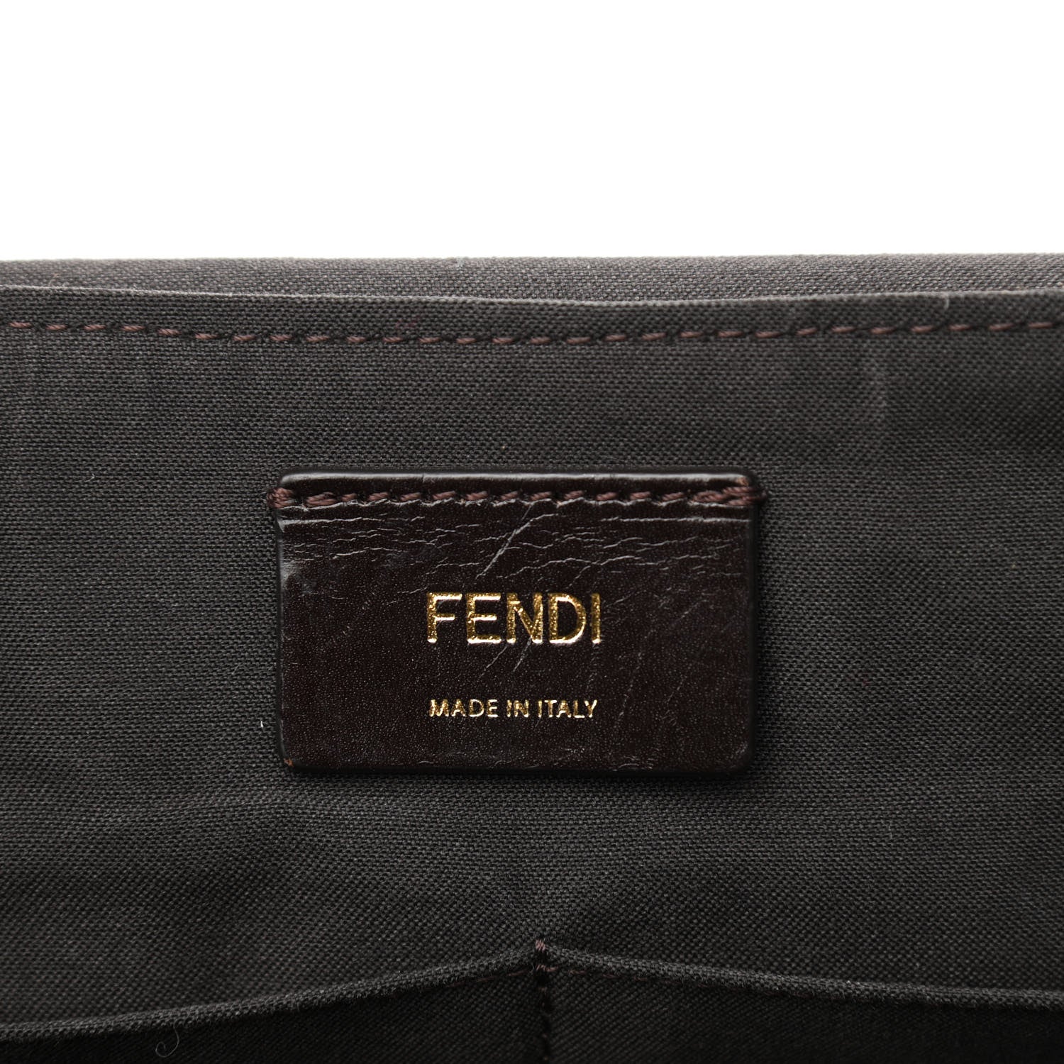 Fendi Zucca Vitello Artic Messenger Bag Tobacco Castagna 5 of 7