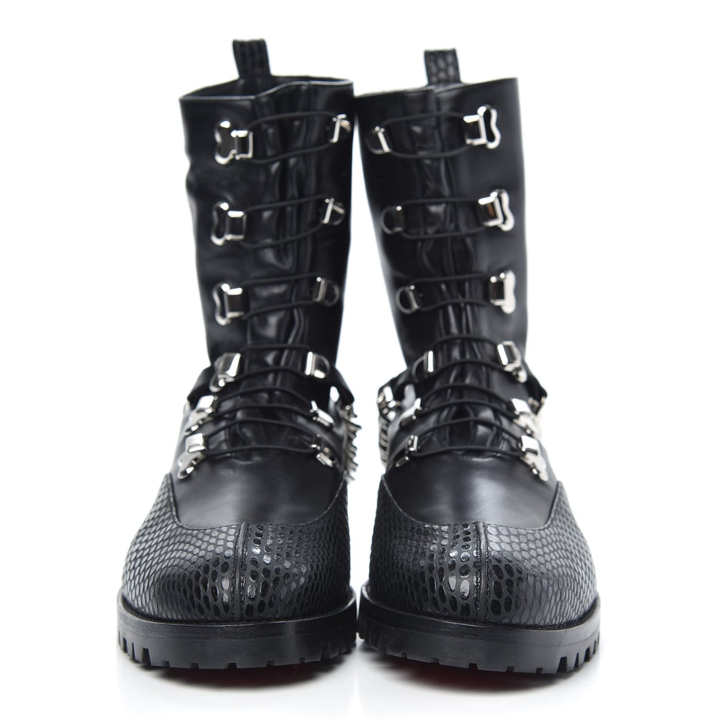 Calfskin Horse Guarda Flat Boot 40 Black