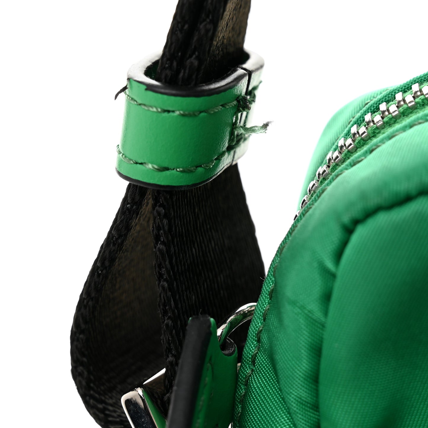 Nylon Palazzo Medusa Crossbody Bag Green