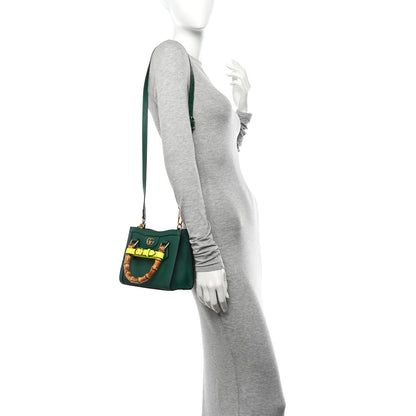 Gucci Wonka Grain Calfskin Mini Diana Tote Bag Green Yellow Fluo 2 of 10