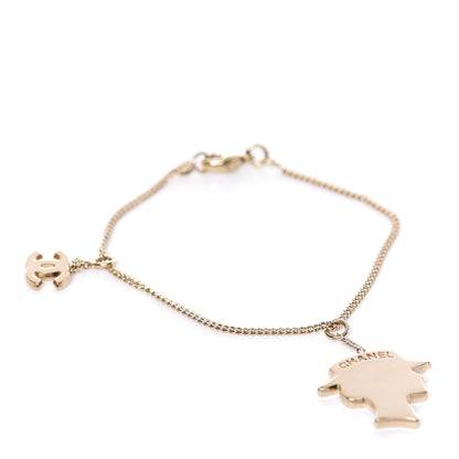 Chanel Chain CC Mademoiselle Charm Bracelet Gold 1 of 4