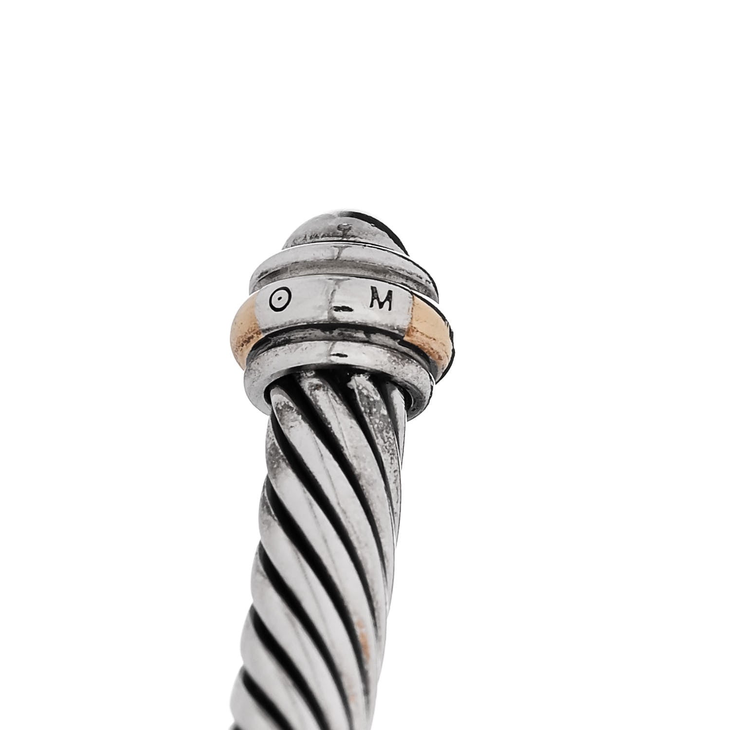 David Yurman DAVID YURMAN Sterling Silver 18K Yellow Gold 4mm Cable Classics Bracelet 4 of 4