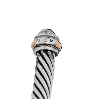 David Yurman DAVID YURMAN Sterling Silver 18K Yellow Gold 4mm Cable Classics Bracelet 4 of 4