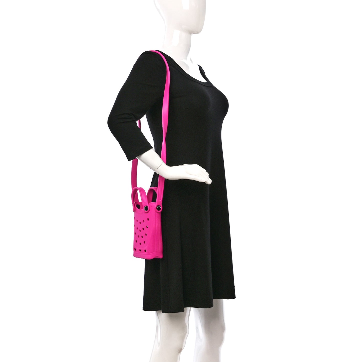 X CROCS Rubber Phone Holder with Strap Fuxia