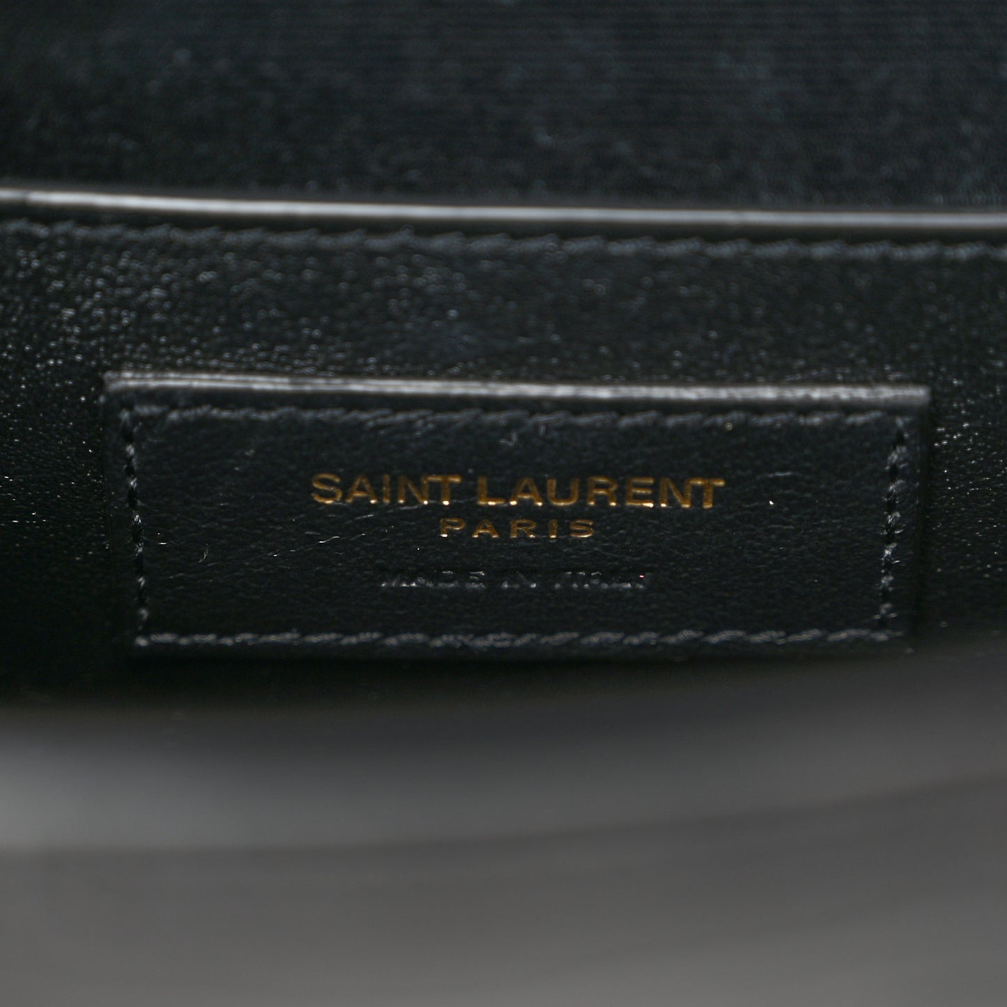 Shiny Calfskin Crocodile Embossed Small Manhattan Baguette Black